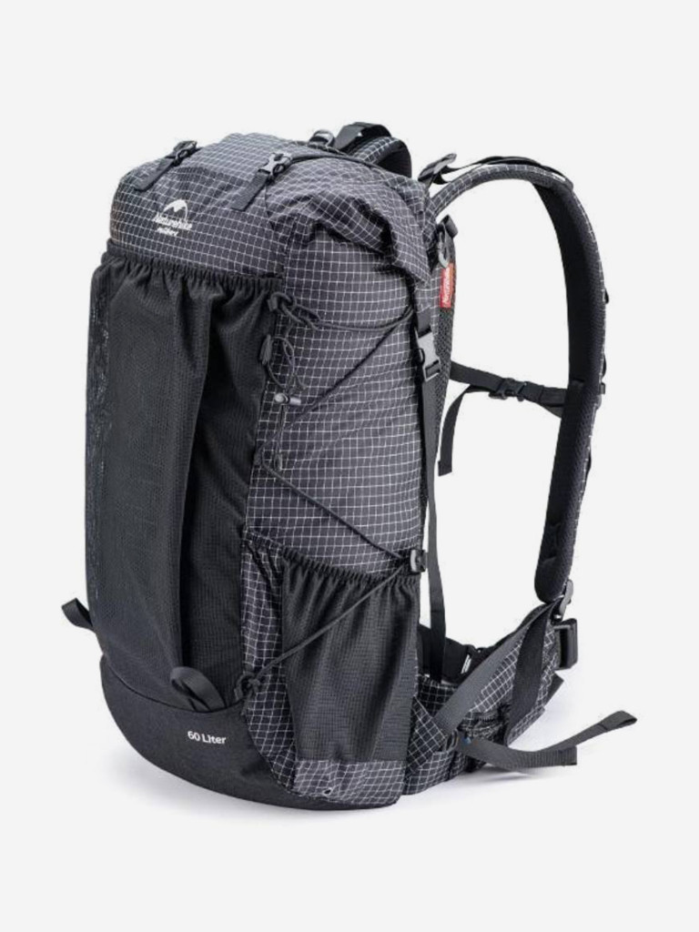 Рюкзак Naturehike Rock 60L+5L Hiking Backpack Dyneema Fabric Black NH19BP095