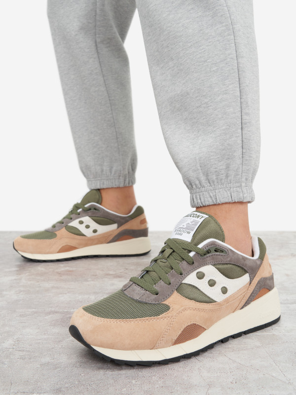 Кроссовки мужские Saucony Shadow 6000 арт. S70441 серый/зеленый/белый цвет — купить за 14819 руб. со скидкой 35 %, отзывы в интернет-магазине Спортмастер