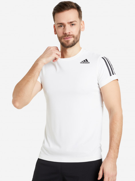Футболка мужская adidas арт. GT8267 белый цвет — купить за 1749 руб. со  скидкой 50 %, отзывы в интернет-магазине Спортмастер