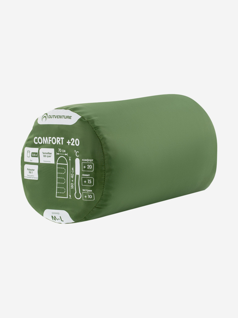 Спальный мешок Outventure Comfort +20 правосторонний
