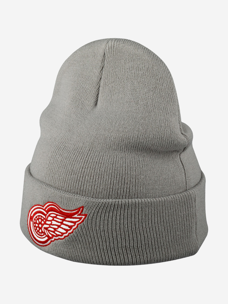 Шапка с отворотом MITCHELL NESS EU175-TEAMTALK-GRY Detroit Red Wings NHL (серый)