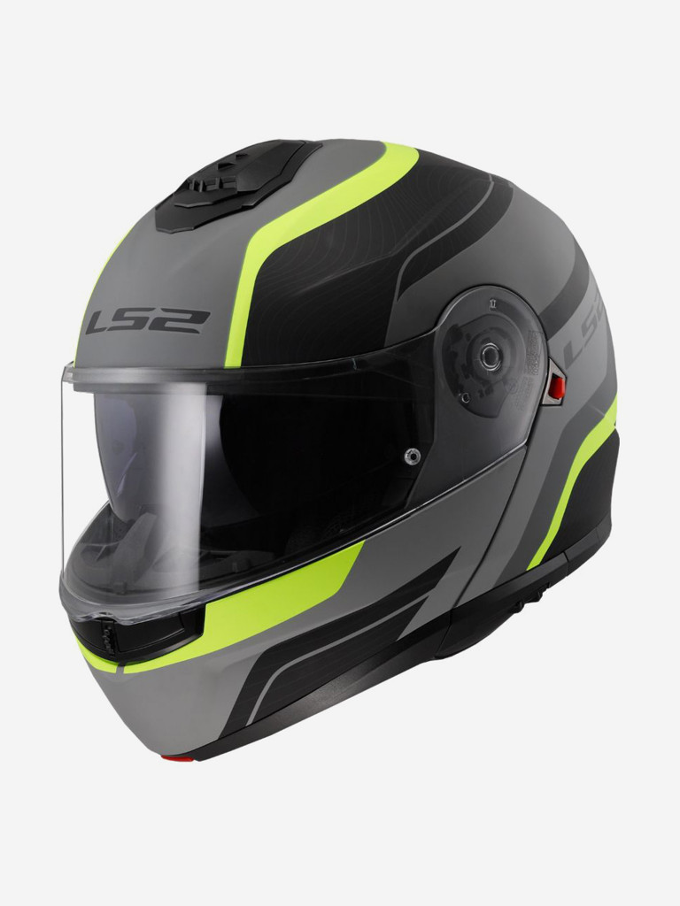 Мотошлем LS2 FF908 STROBE II MONZA (матовый черно-желтый, MATT BLACK H-V YELLOW)