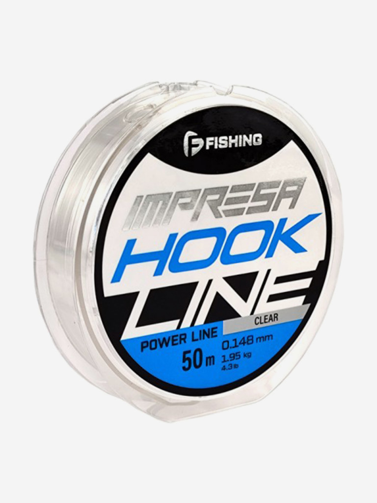 Леска F-FISHING Impresa Hook Line Clear 50м 0,148мм 1,95кг/4,3lb
