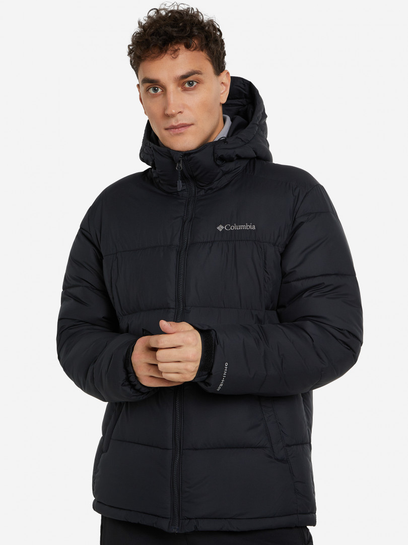 фото Куртка утепленная мужская columbia pike lake hooded jacket, черный