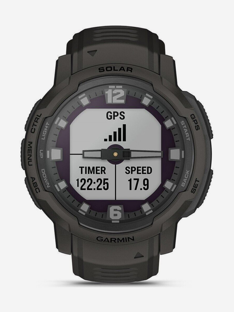 Спортивные наручные часы Garmin Instinct Crossover Solar Graphite