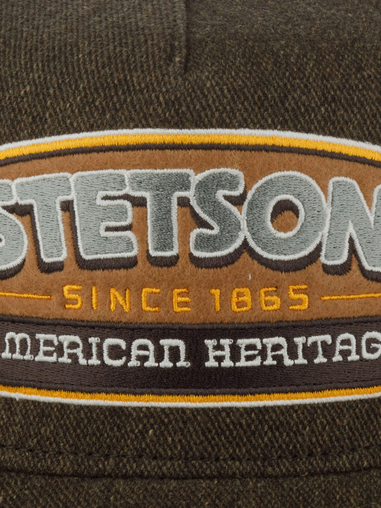 Бейсболка классическая STETSON 7760101 TRUCKER CAP WOOL/LINEN (коричневый)