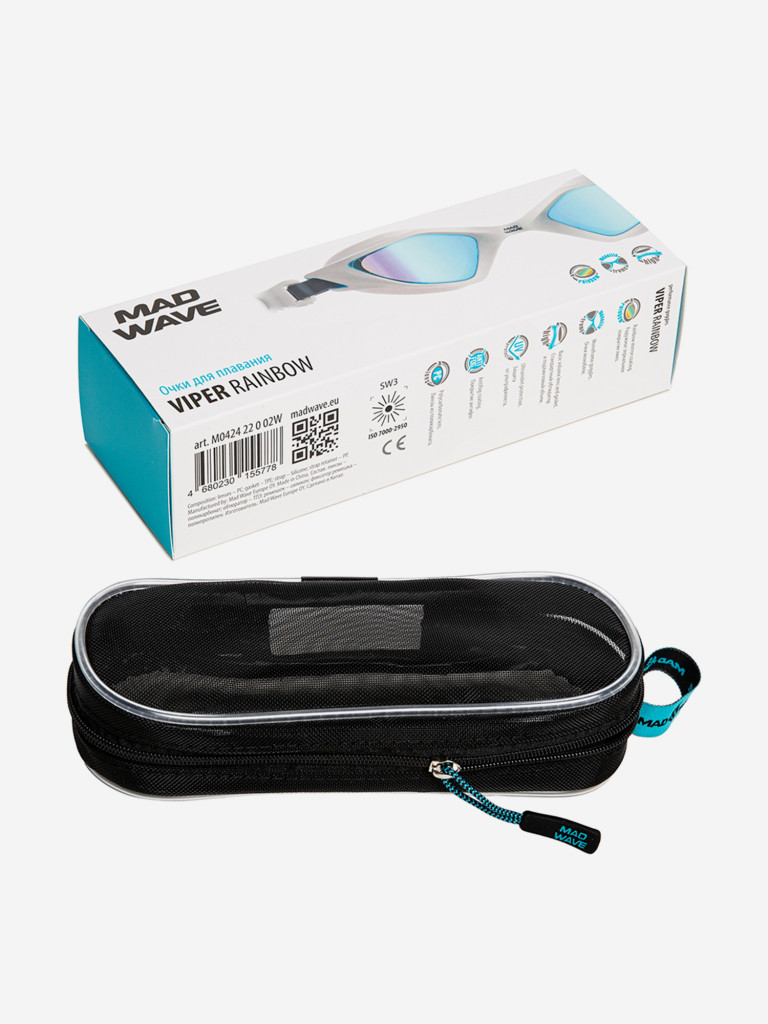 Очки для плавания Mad Wave Viper Rainbow