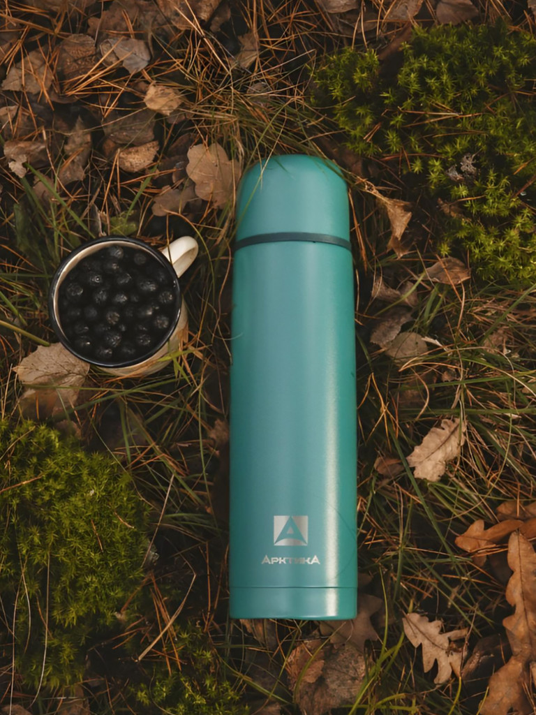 Термос вакуумный Арктика 1 л, хвоя