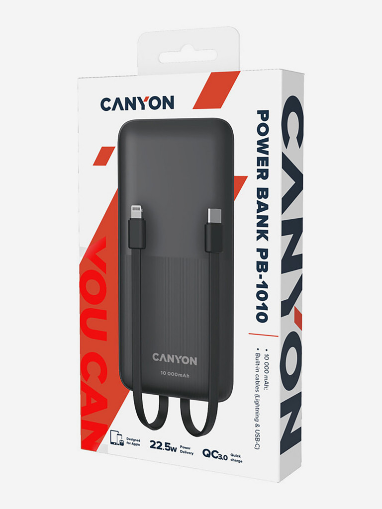 Портативный аккумулятор CANYON CNE-CPB1010 10000 мАч