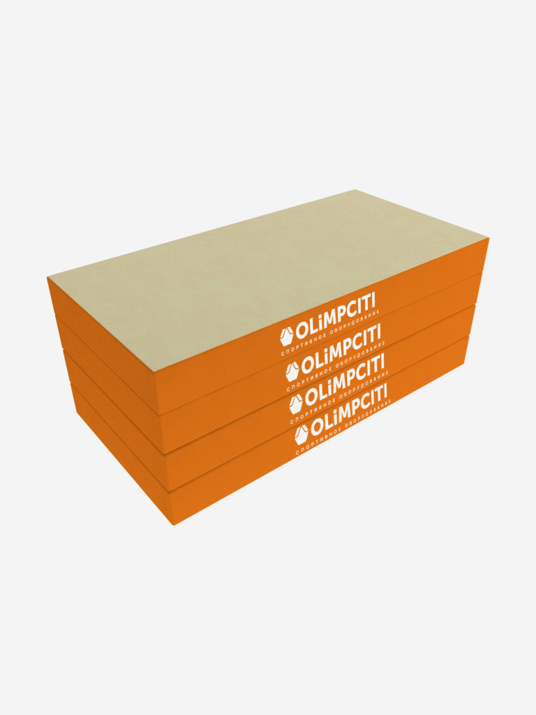 Мат спортивный складной OLIMPCITI, 1000х500х100 мм, 4 сложения, винилискожа