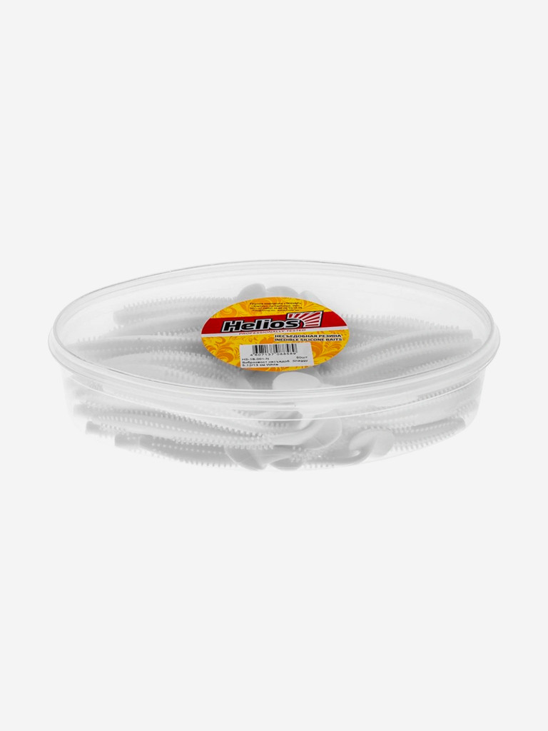 Мягкая приманка Helios Shaggy, 5,12'' / 13 см, White, 50 шт (HS-18-001-N)
