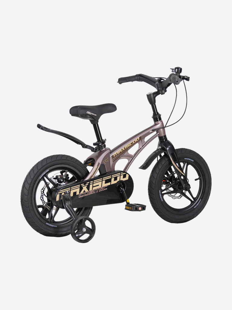 Велосипед детский Maxiscoo COSMIC Deluxe Plus 14'' бронзовый матовый, 2026