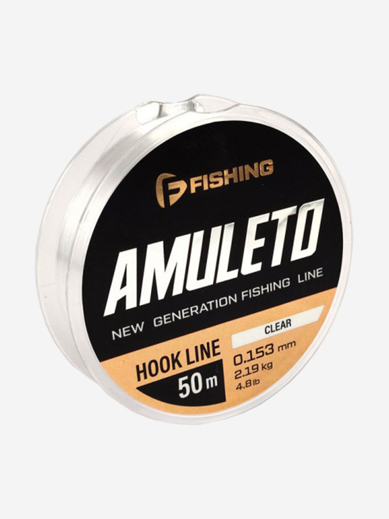 Леска Amuleto Clear F-FISHING 50м 0,153мм 2,19кг/4,8lb