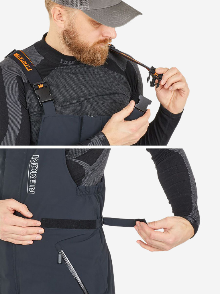 Демисезонный полукомбинезон Norfin REBEL PRO PANTS для рыбалки и охоты