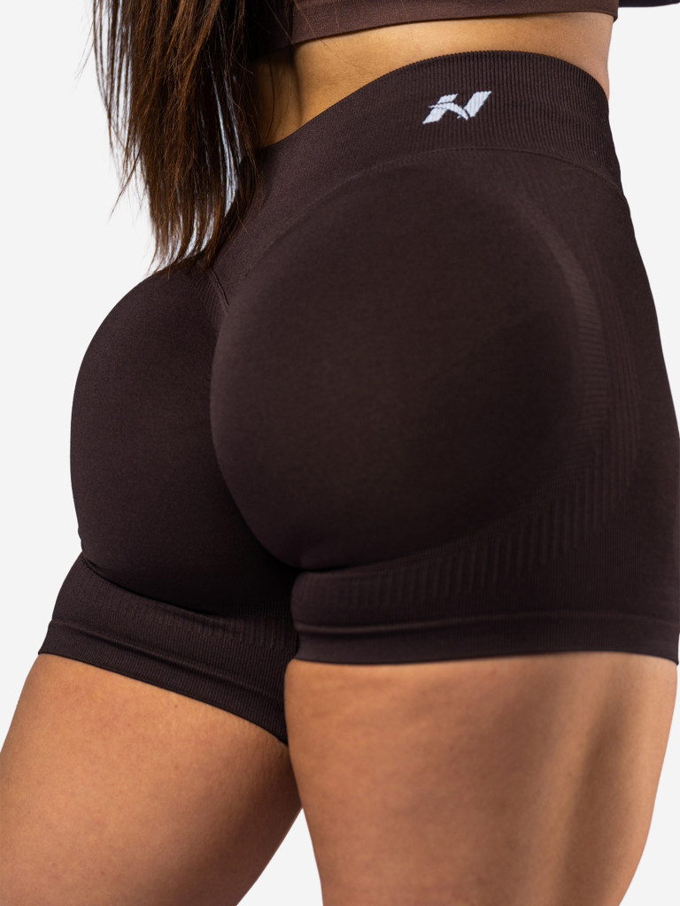 Шорты женские NEBBIA High-Waist Push-Up Shorts POWER 893 Dark brown