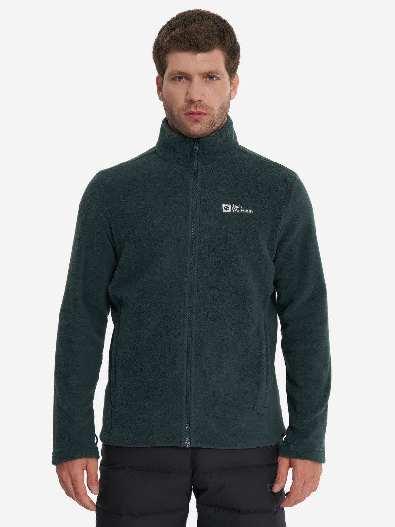 Джемпер флисовый мужской Jack Wolfskin Winterstein 31573570299 Зеленый, размер 54, 56,50, 52,48,58, фото 2