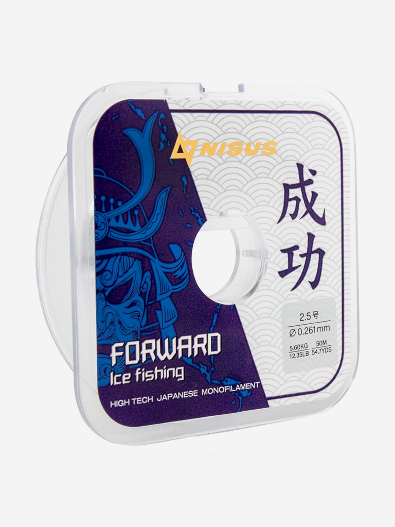 Леска для рыбалки Nisus FORWARD ICE FISHING Nylon 0,261мм, 50м, 5,6кг, прозрачный