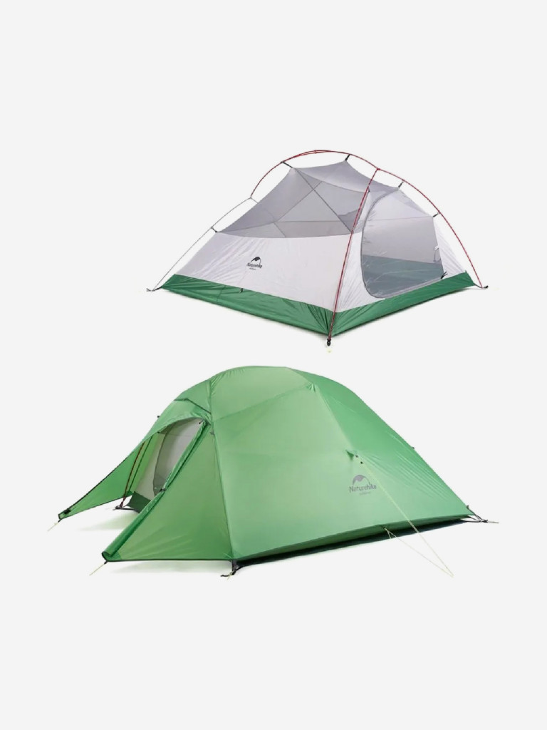 Палатка Naturehike 3-местная трекинговая сверхлегкая в комплекте с ковриком
