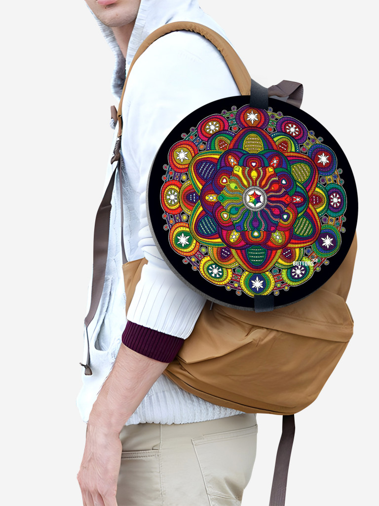 Сидушка туристическая круглая с рисунком