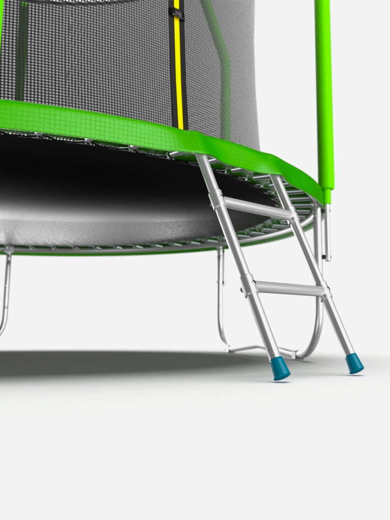 Батут каркасный EVO JUMP Cosmo 10ft зеленый, защитная сеть, диаметр 305 см