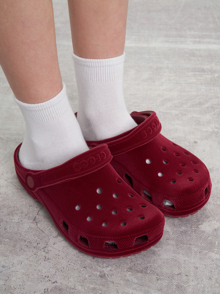 Сабо для девочек Crocs Classic Velvet Clog
