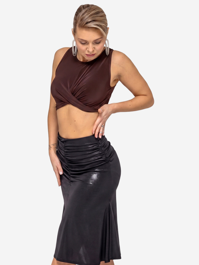 Топ спортивный для бальных танцев MERIDA BROWN