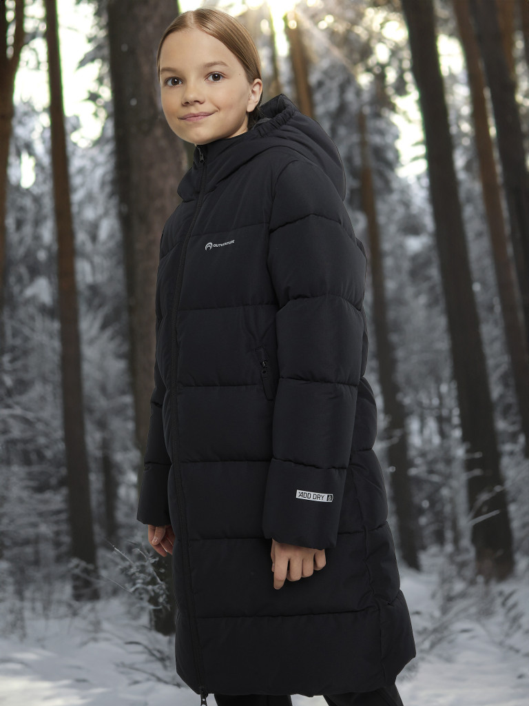 Пальто утепленное для девочек Outventure