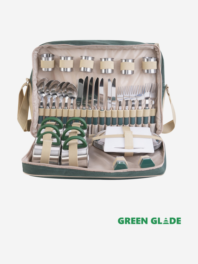 Набор для пикника 3653 Green Glade 42 предмета 18 л (3)