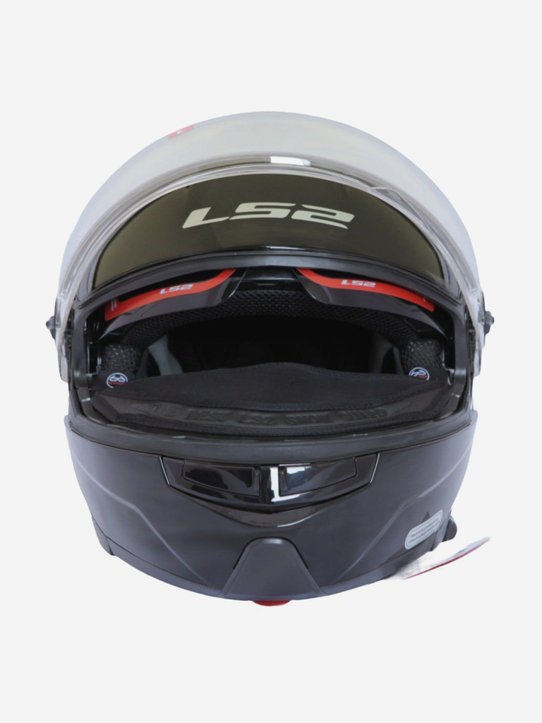 Мотошлем FF325 STROBE SNOW Solid LS2 (черный глянцевый)