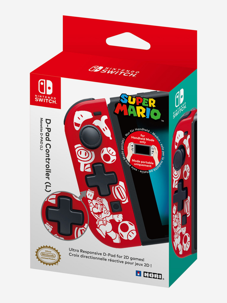 Контроллер HORI для Nintendo Switch D-PAD / Super Mario (NSW-151U)