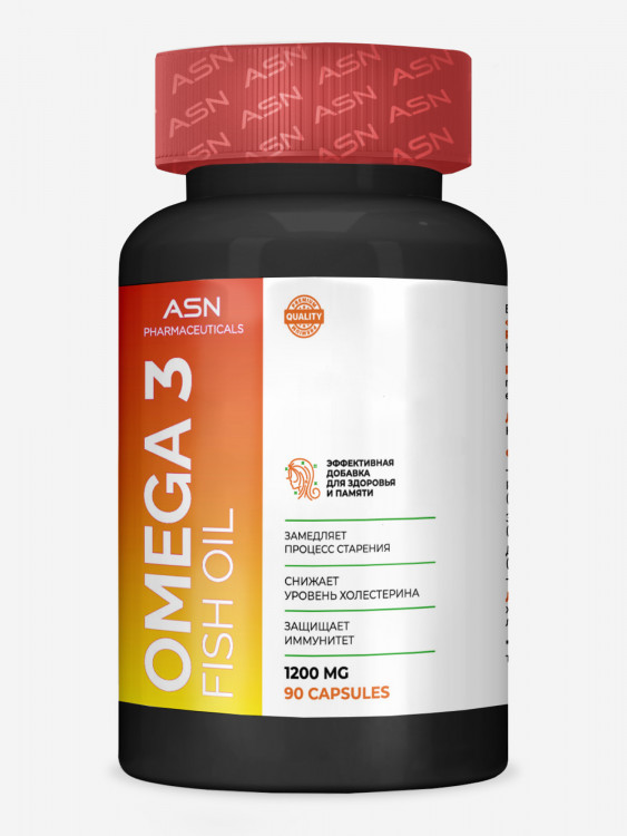 Омега 3, ASN PHARMACEUTICALS, 1000 мг, 90 капсул
