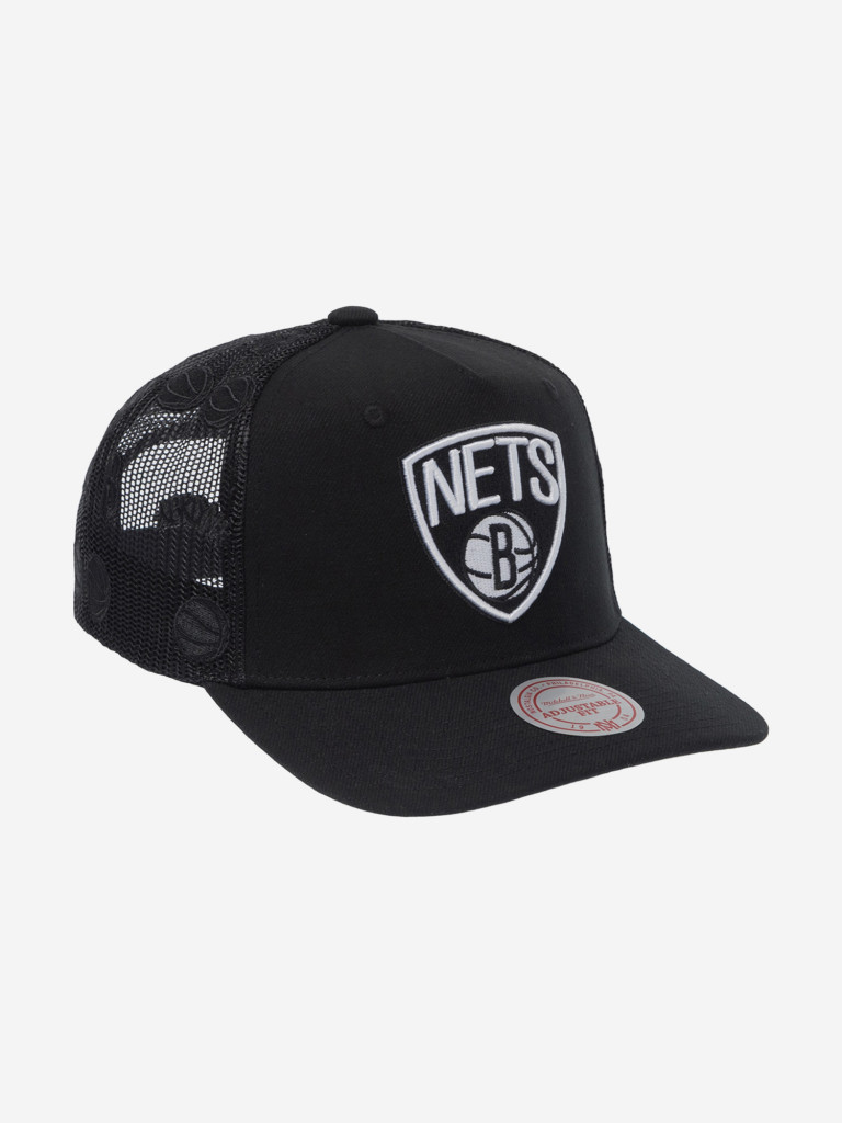 Бейсболка с сеточкой MITCHELL NESS HHSS7632-BNEYYPPPBLCK Brooklyn Nets NBA