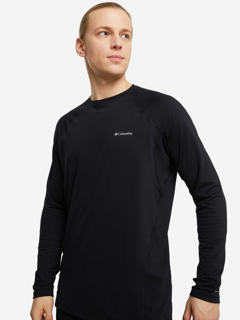 фото Термобелье верх мужское columbia midweight stretch long sleeve top, черный