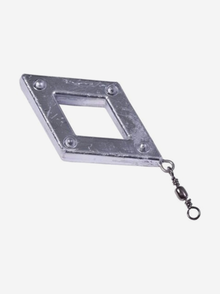 Грузило рыболовное с кольцом и вертлюгом Salmo ROMBS SWIVEL 100г
