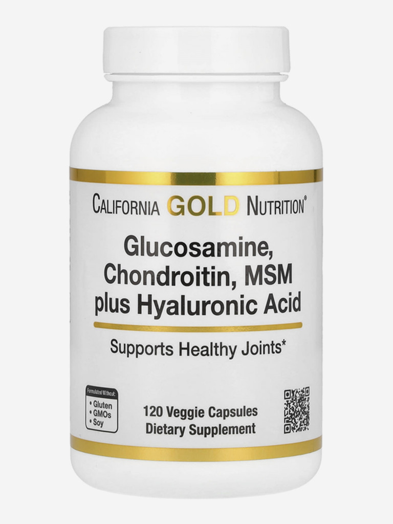 Глюкозамин-хондроитин МСМ, California Gold Nutrition, 120 капсул