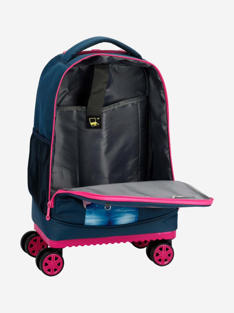 Чемодан детский BEYOND TIME D15 Девочка с сердечком синий