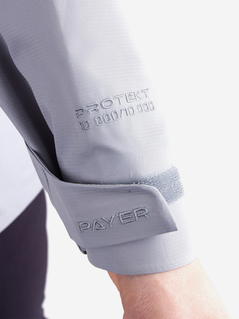 Куртка женская мембранная для рыбалки PAYER, Мира, светлый графит