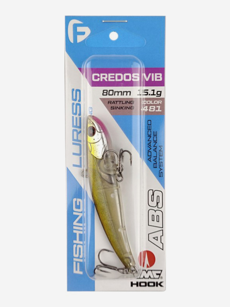 Воблер F-FISHING Credos Vib 80S 80мм 15.1г 481 Тонущий