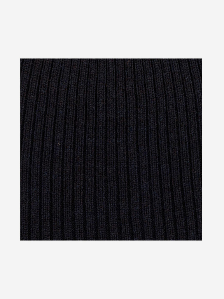 Шапка без отворота STETSON 8699312 BEANIE REVERSIBLE MERINO WOOL (синий)