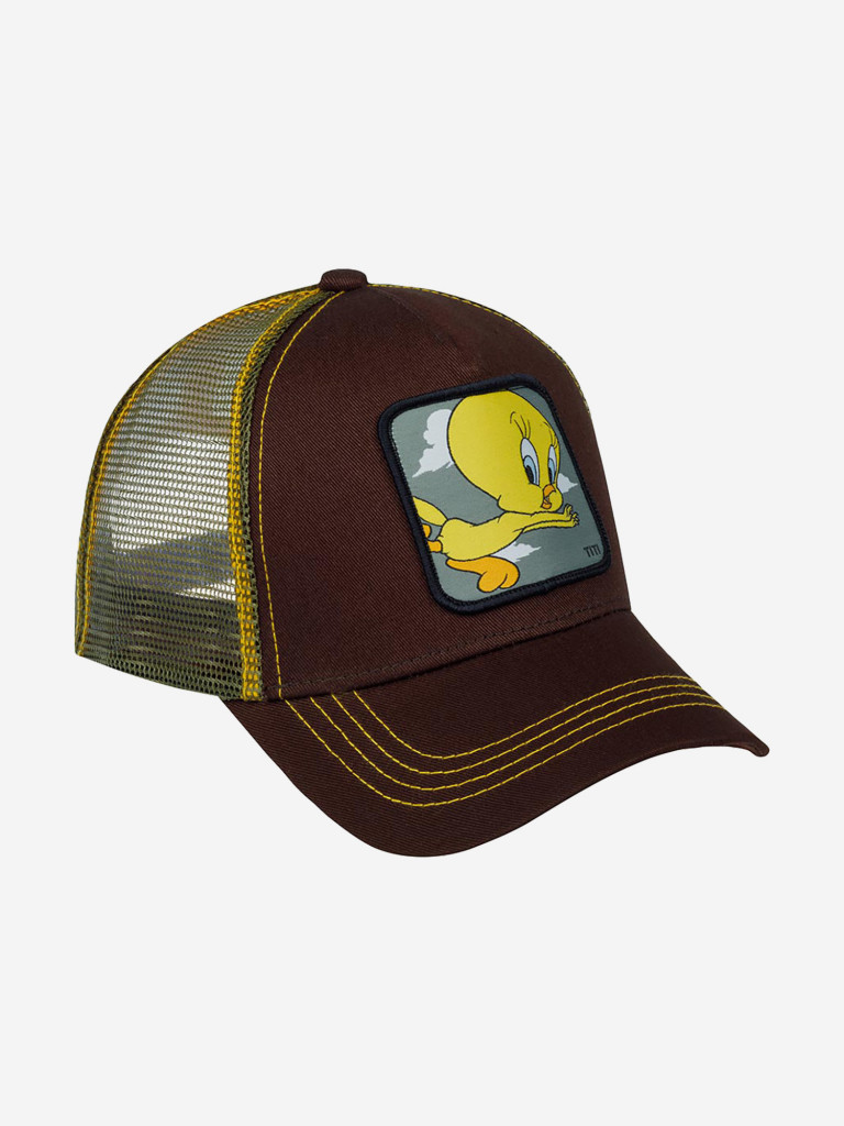 Бейсболка с сеточкой CAPSLAB CL/LOO2/1/TIT1 Looney Tunes Tweety Pie (коричневый)