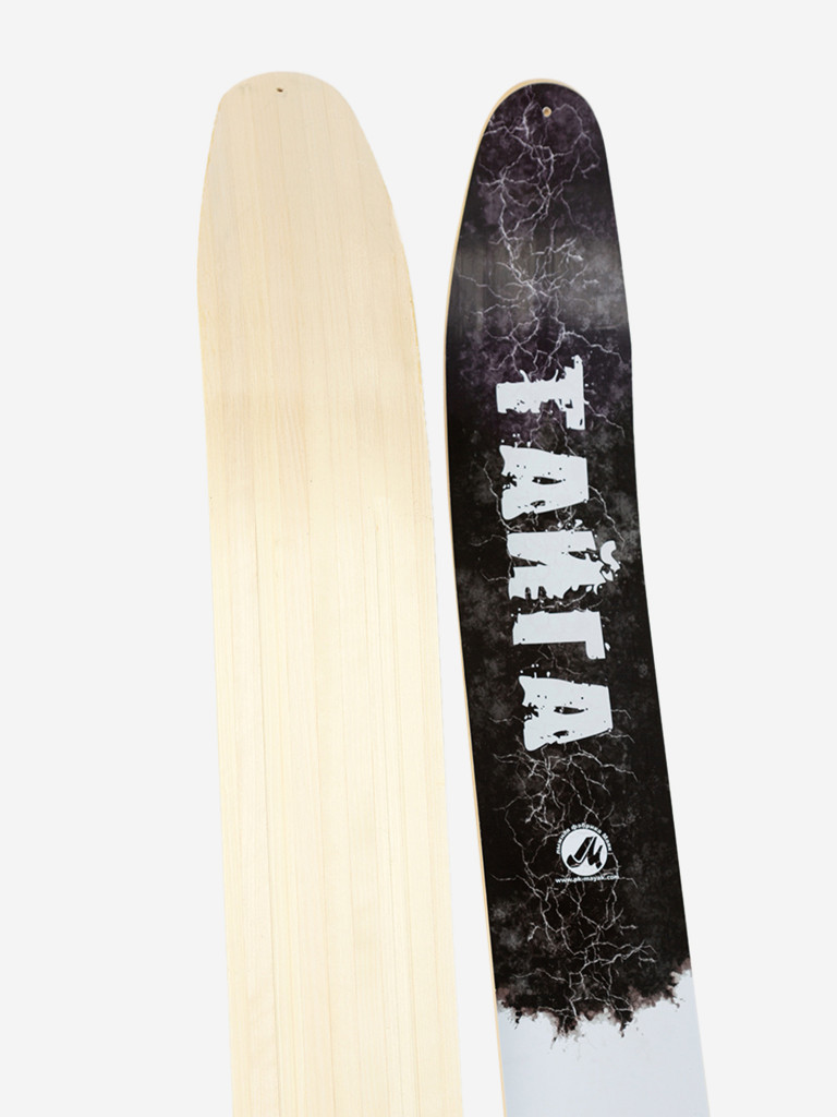 Охотничьи лыжи Маяк ТАЙГА 185х15 см, дерево + накладки, дерево