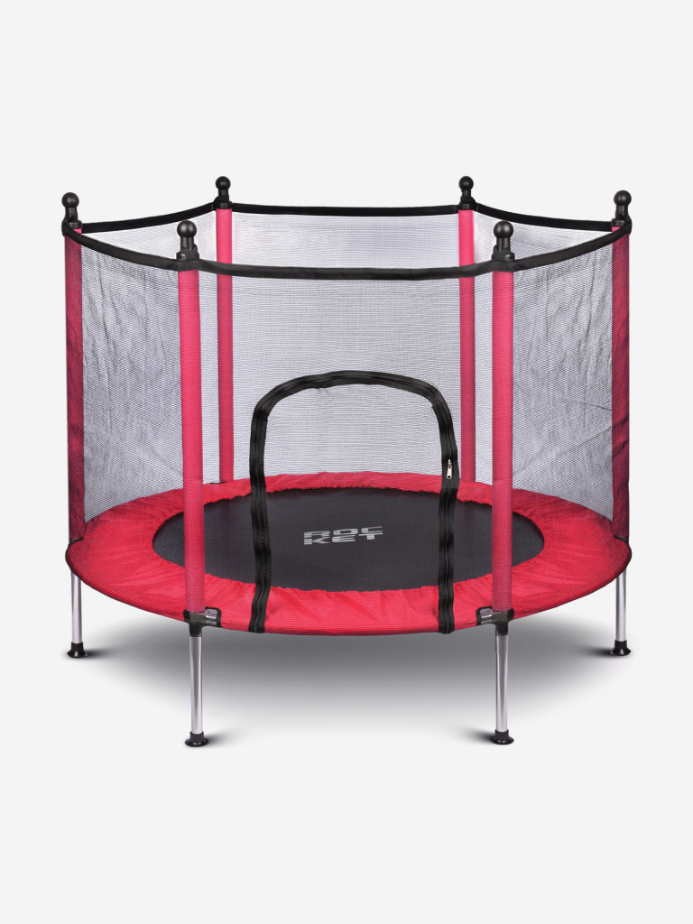 Батут ROCKET, d=140, внешняя сетка высотой 88 см., общая высота 122 см. розовый