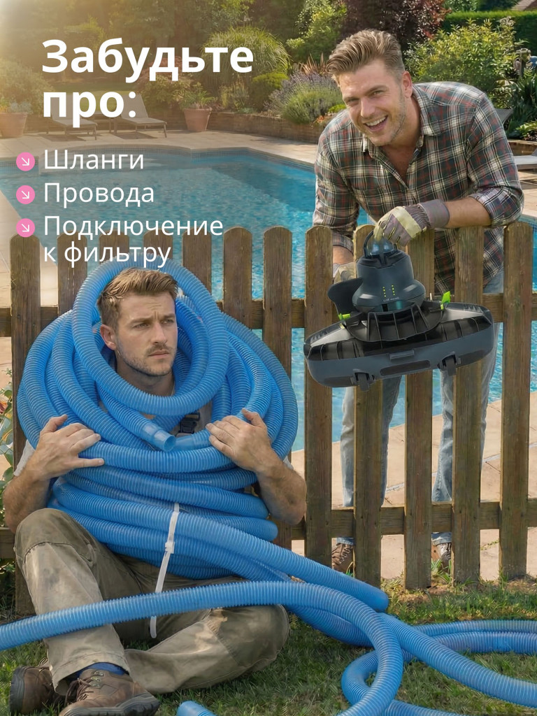 Робот-пылесос для бассейна BWT Essential ES300 аккумуляторный