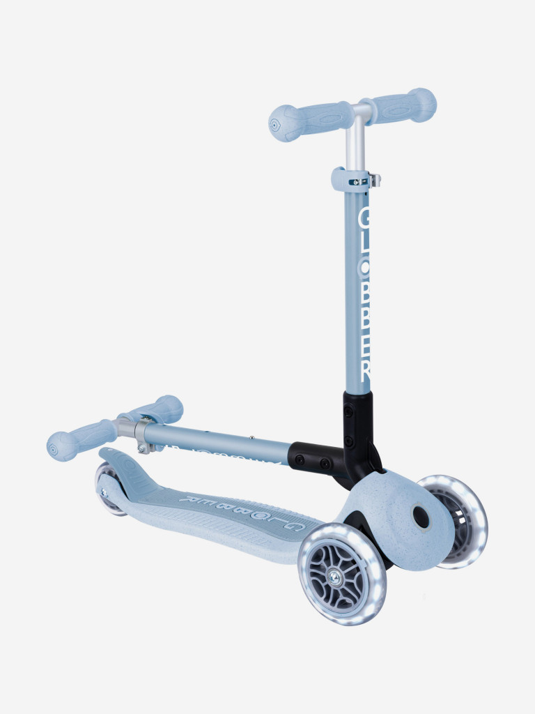 Самокат Globber JUNIOR FOLDABLE LIGHTS ECOLOGIC