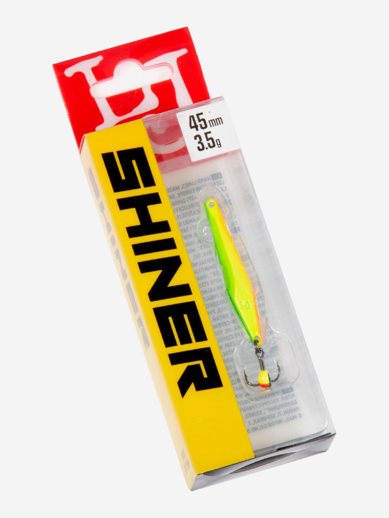 Блесна вертикальная зимняя Lucky John SHINER, длина 45 мм Apple, блистер