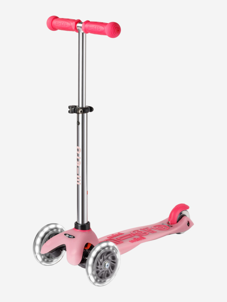 Самокат детский Micro Mini Deluxe Glow Plus LED, светится в темноте