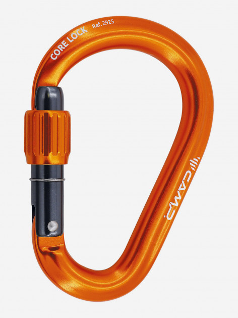 Kletter Karabiner Karabiner C.A.M.P. Core Belay Lock Gris Orange
