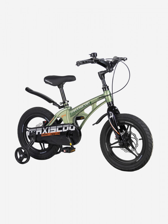 Велосипед детский Maxiscoo COSMIC Deluxe Plus 14'' оливковый матовый, 2026