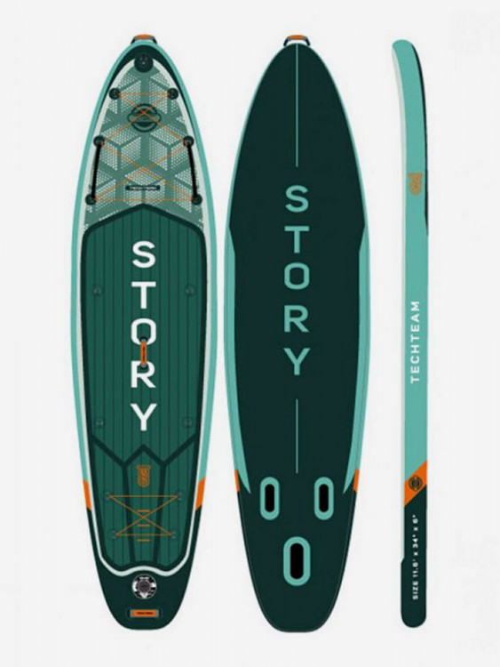 Сапборд TechTeam Story Изумрудный, 350x86x15 см