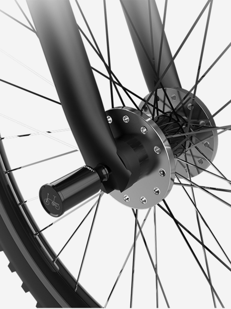 Крепление для велофонаря на ось колеса GACIRON H23, цвет черный